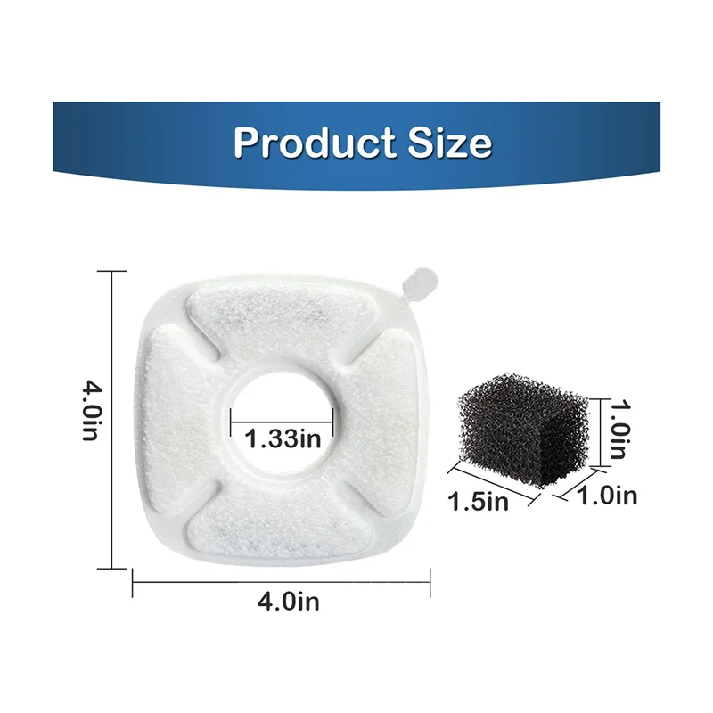 PureFlow replacement filter cartridges for pet water fountain — 20 pack