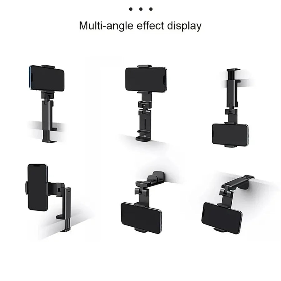 Universal Airplane Phone Mount | 360° Adjustable Foldable Travel Stand for Hands-Free Viewing
