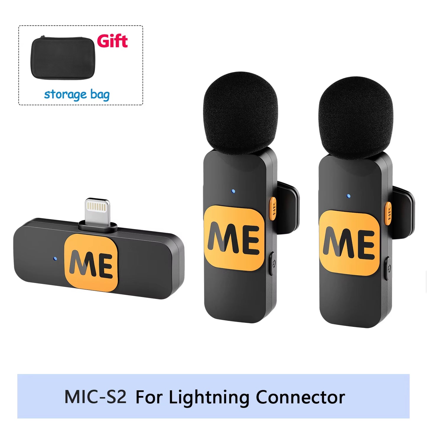 Professional Wireless Lavalier Microphone | Ultra-Compact Clip-On Mic for iPhone & Android