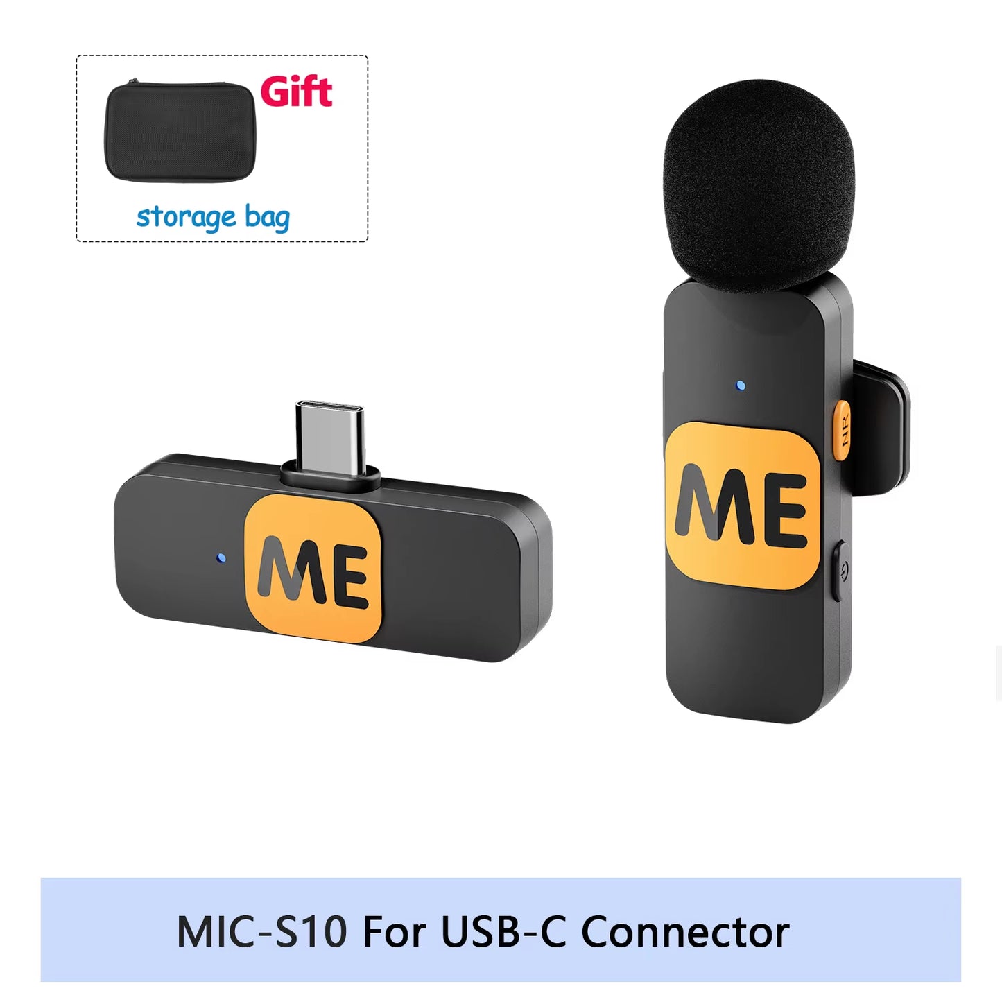 Professional Wireless Lavalier Microphone | Ultra-Compact Clip-On Mic for iPhone & Android