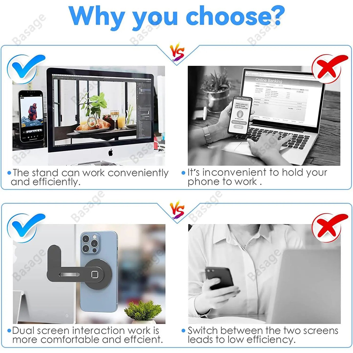 Magnetic Multi-Screen Expansion Bracket – Slim Aluminum Laptop Side Mount
