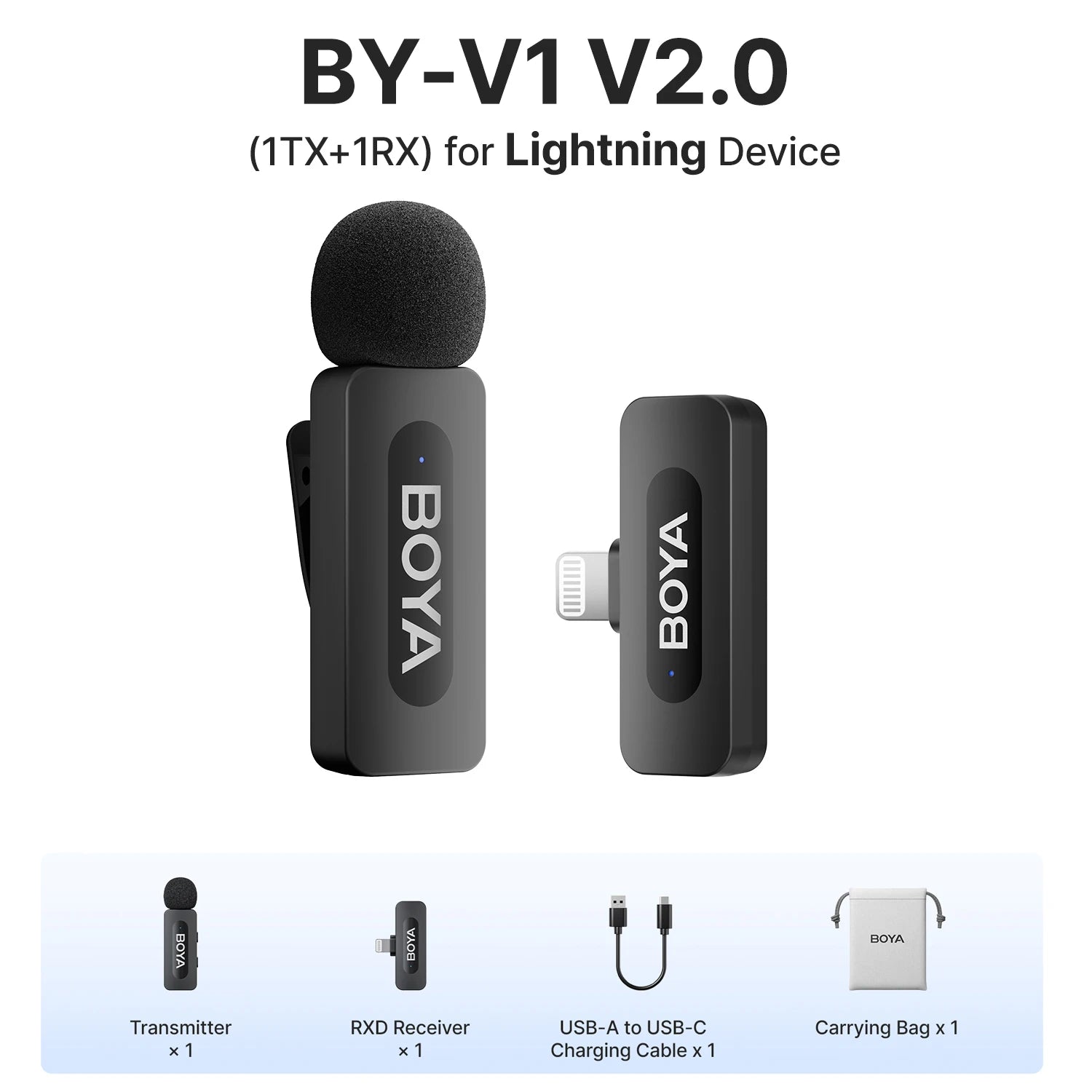 Professional Wireless Lavalier Microphone | Ultra-Compact Clip-On Mic for iPhone & Android