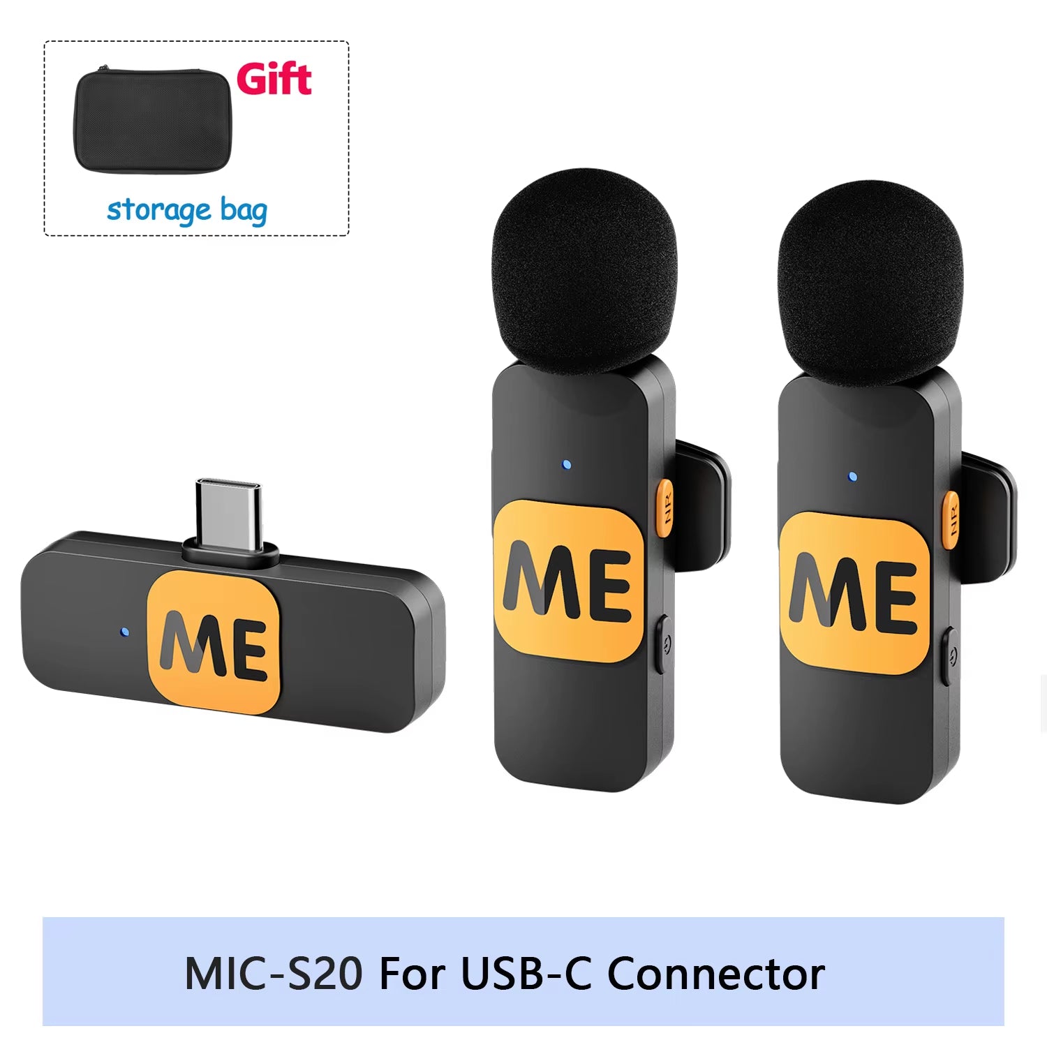 Professional Wireless Lavalier Microphone | Ultra-Compact Clip-On Mic for iPhone & Android