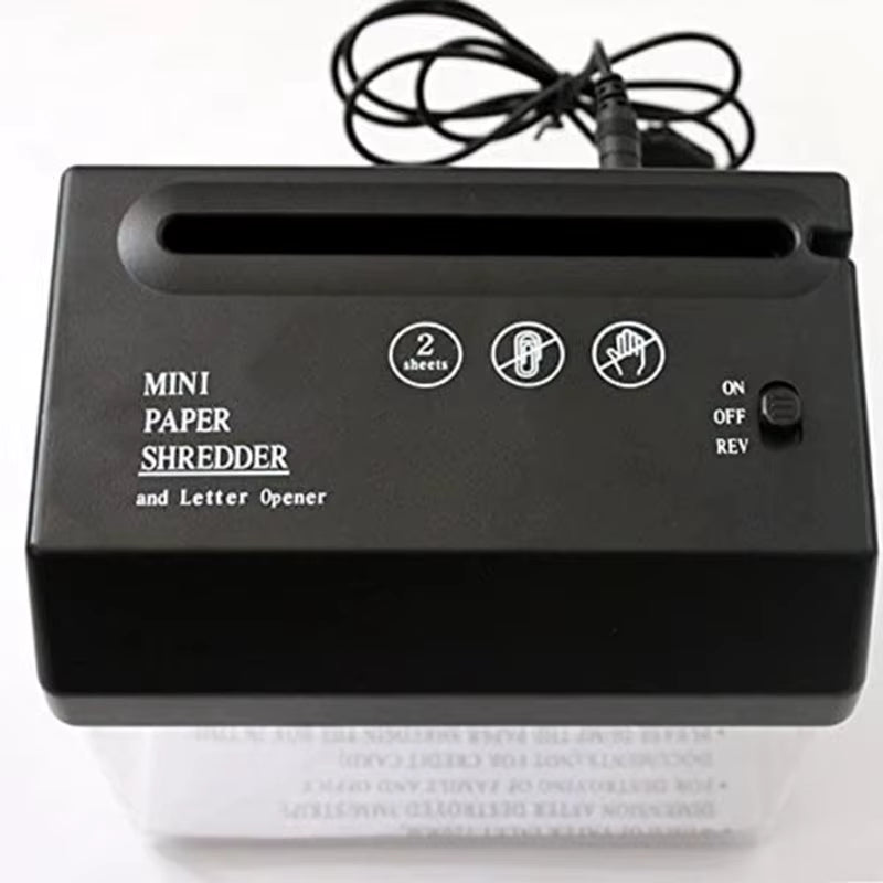 Portable Mini Paper Shredder – Electric USB & Battery Operated Compact Shredder for Documents