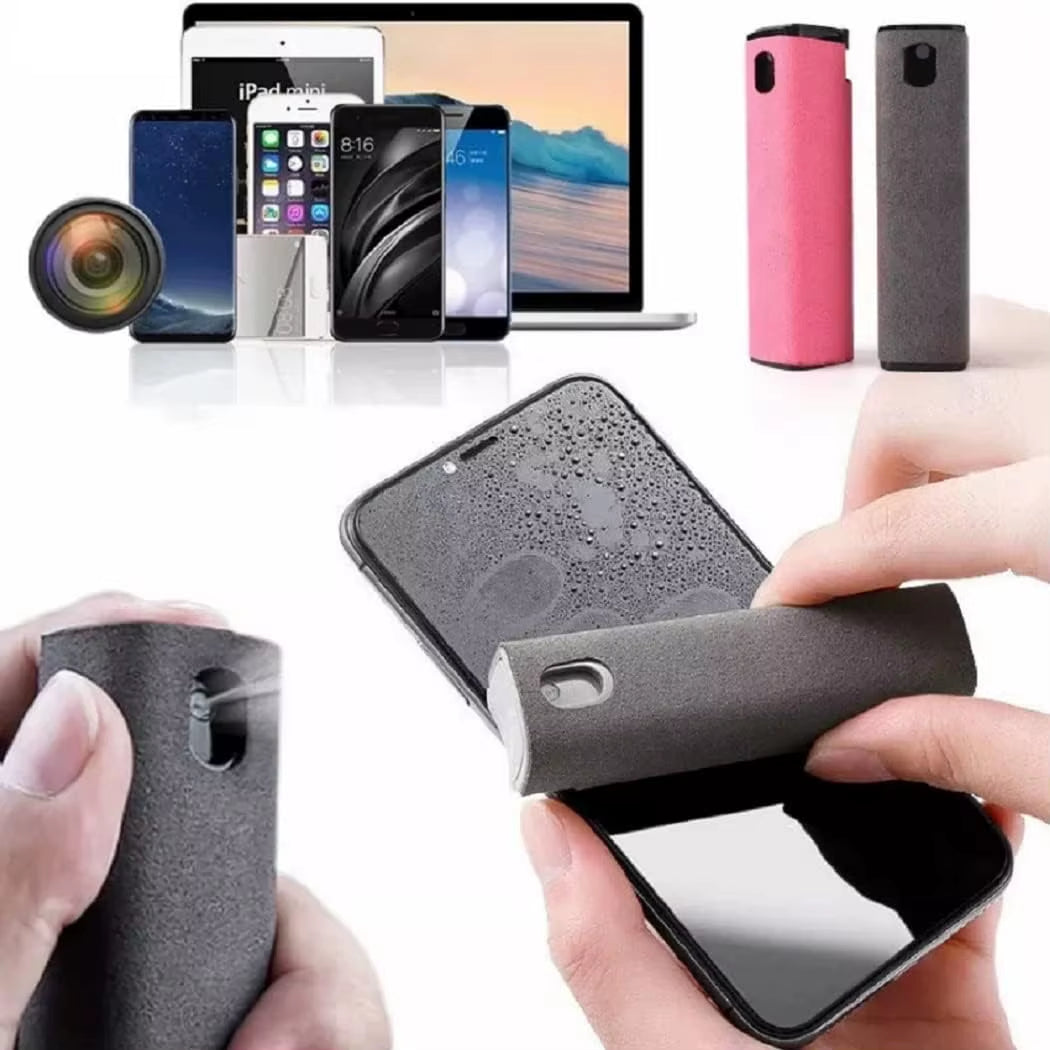 ScreenRefine: 2-in-1 Pocket Microfiber Screen Cleaner & Spray