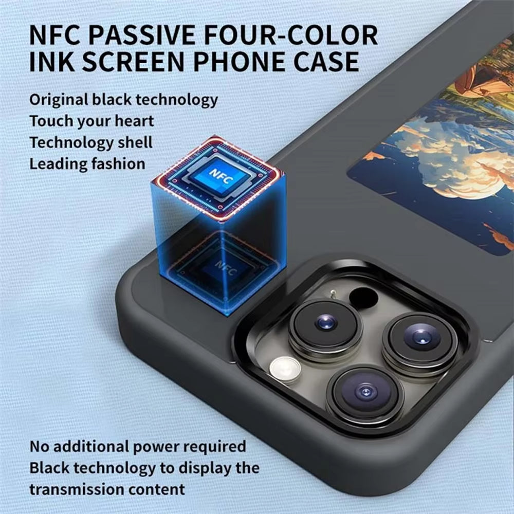 E-Ink Vision: NFC Smart Display DIY Custom Image Phone Case