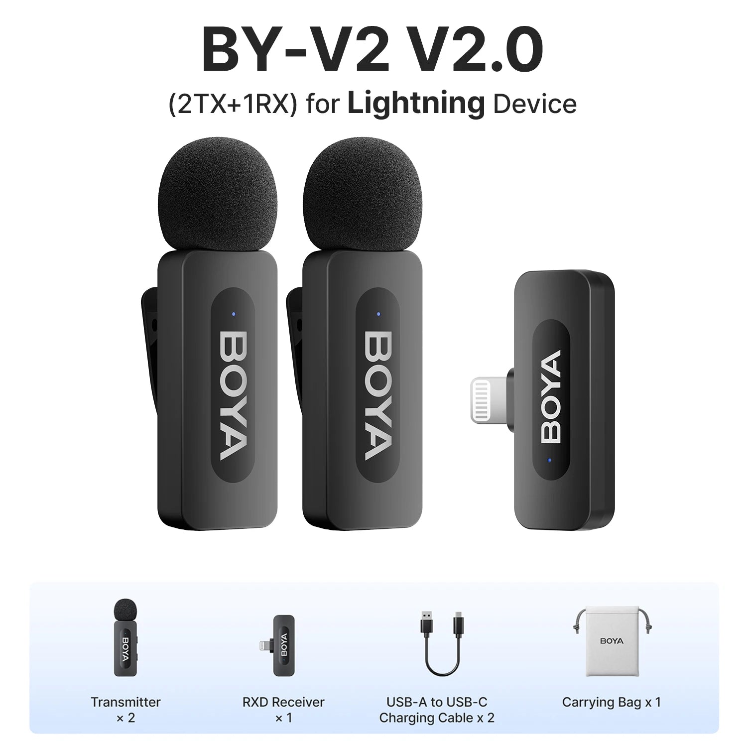 Professional Wireless Lavalier Microphone | Ultra-Compact Clip-On Mic for iPhone & Android