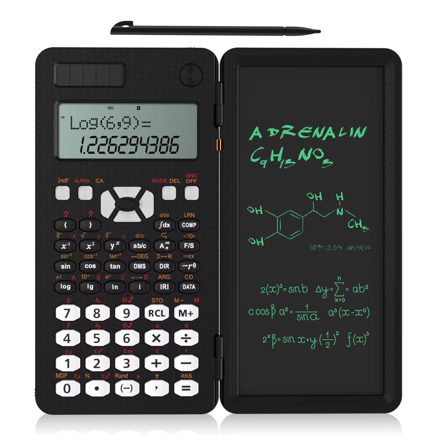 Precision Scientific Calculator with Integrated LCD Writing Tablet