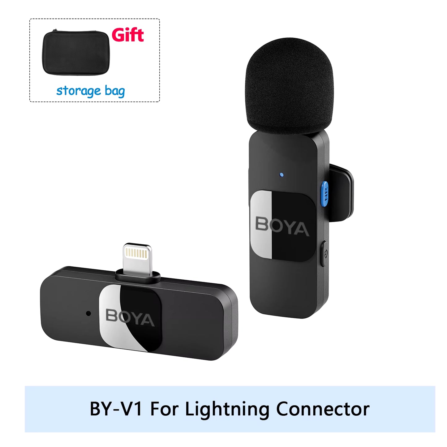 Professional Wireless Lavalier Microphone | Ultra-Compact Clip-On Mic for iPhone & Android
