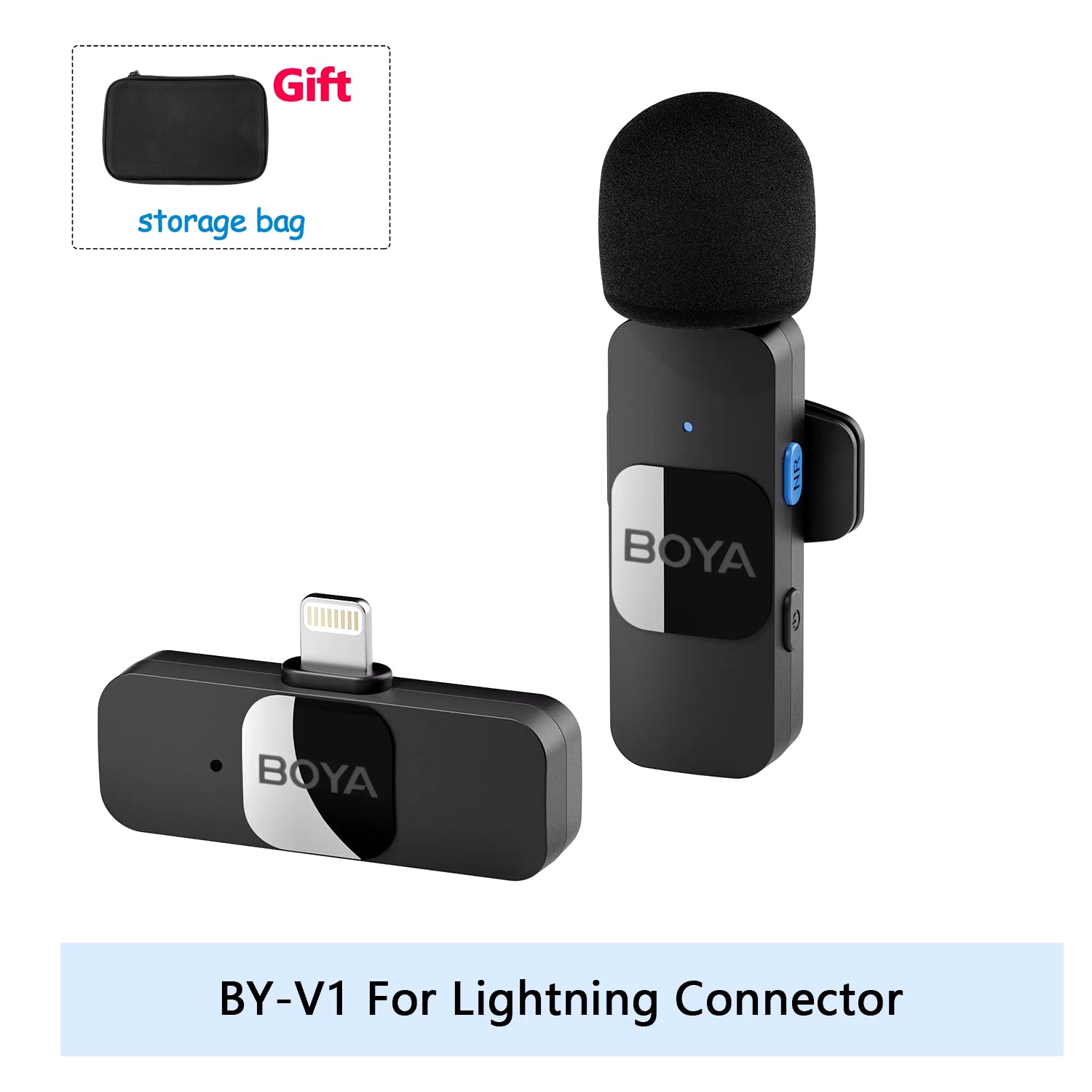 Professional Wireless Lavalier Microphone | Ultra-Compact Clip-On Mic for iPhone & Android