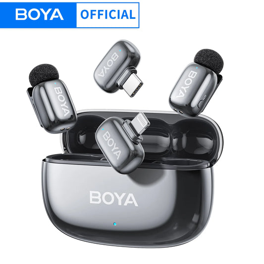 BOYA Mini 2 Pro | Studio-Grade AI Noise-Canceling Wireless Microphone for iPhone & USB-C