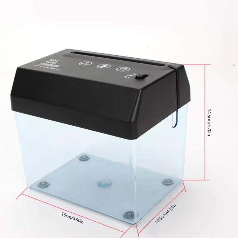 Portable Mini Paper Shredder – Electric USB & Battery Operated Compact Shredder for Documents