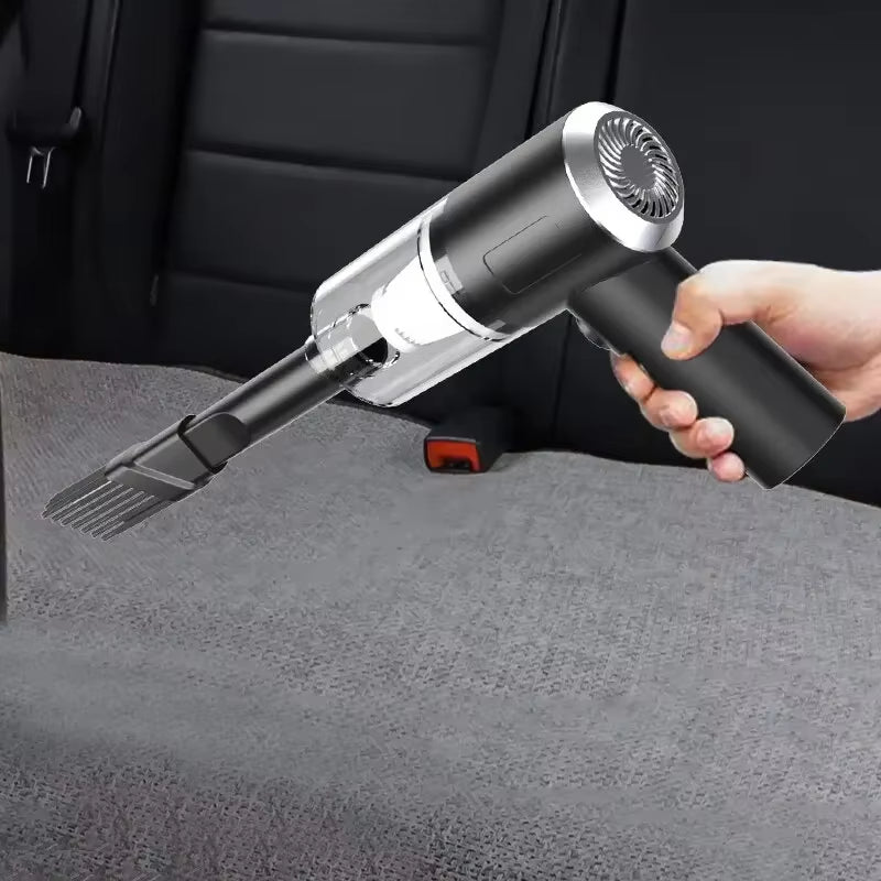 Portable Cordless Handheld Car Vacuum Cleaner Dual Use Blowing & Suction with Multi-Nozzles for Car Home Pet Office