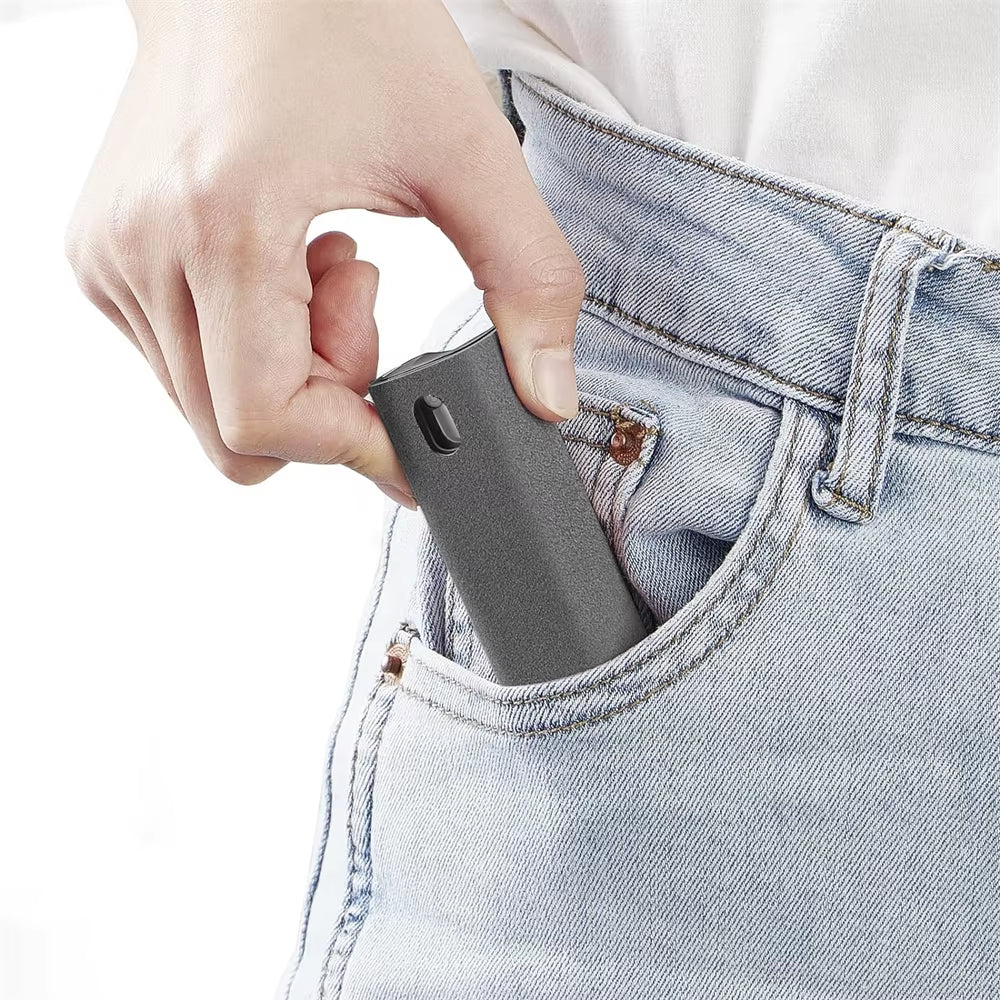 ScreenRefine: 2-in-1 Pocket Microfiber Screen Cleaner & Spray