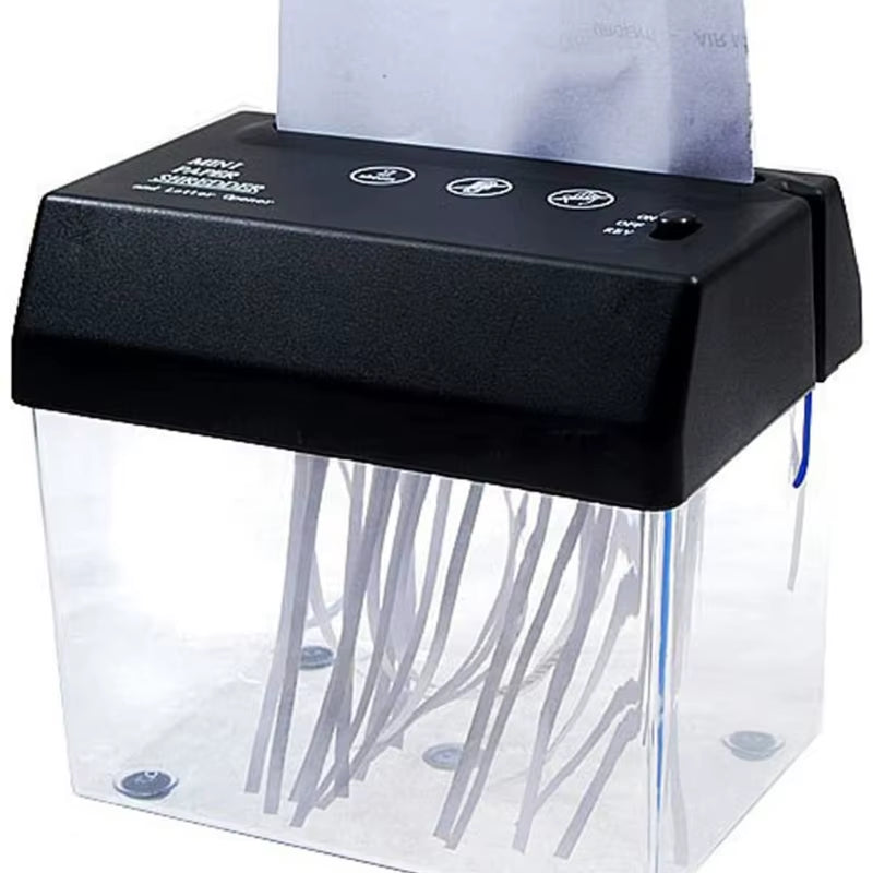 Portable Mini Paper Shredder – Electric USB & Battery Operated Compact Shredder for Documents