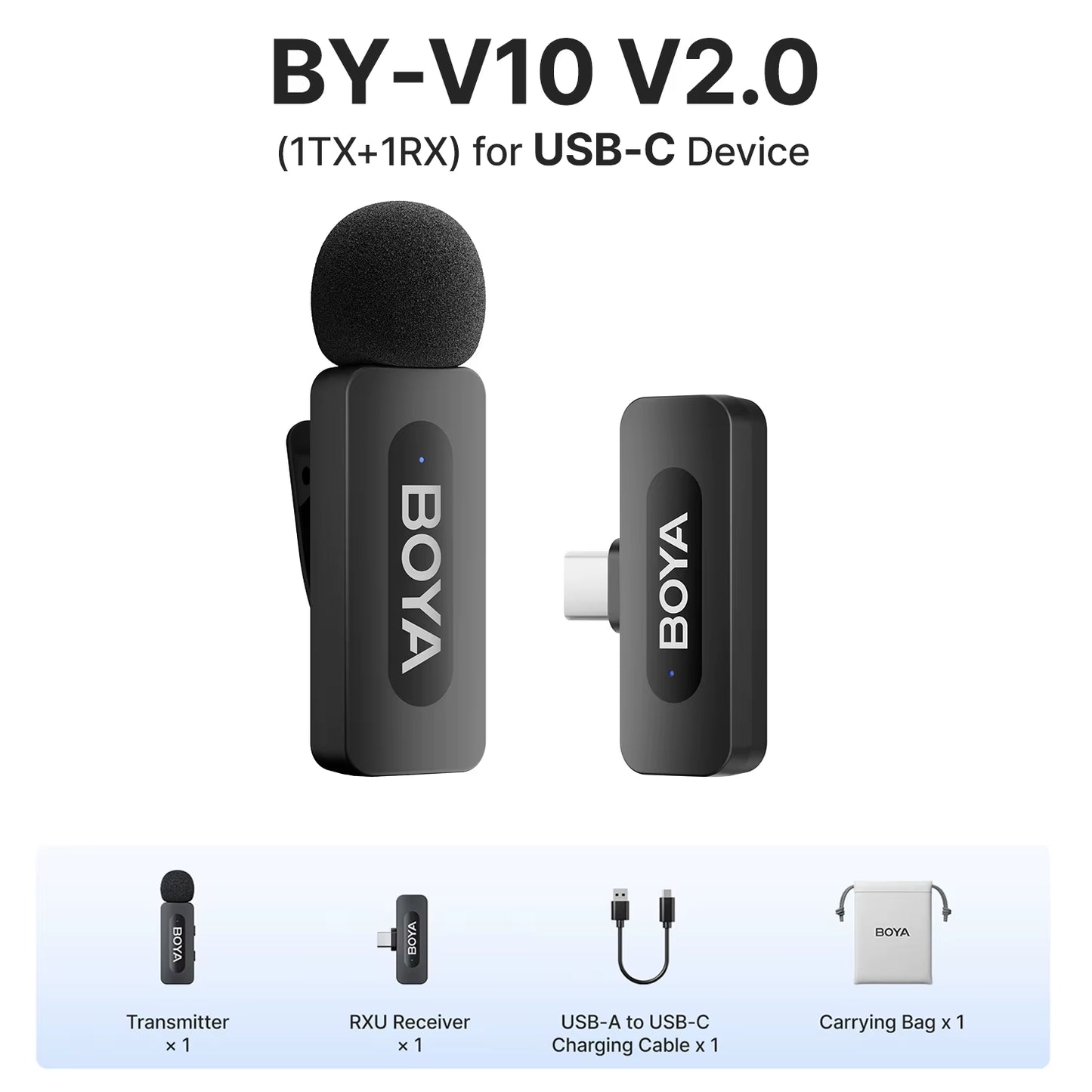 Professional Wireless Lavalier Microphone | Ultra-Compact Clip-On Mic for iPhone & Android