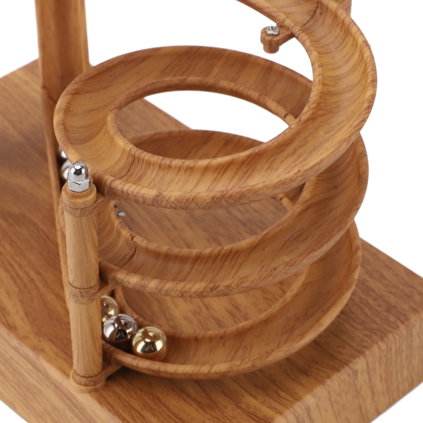 Kinetic Art Perpetual Motion Machine – Rolling Marble Desk Sculpture
