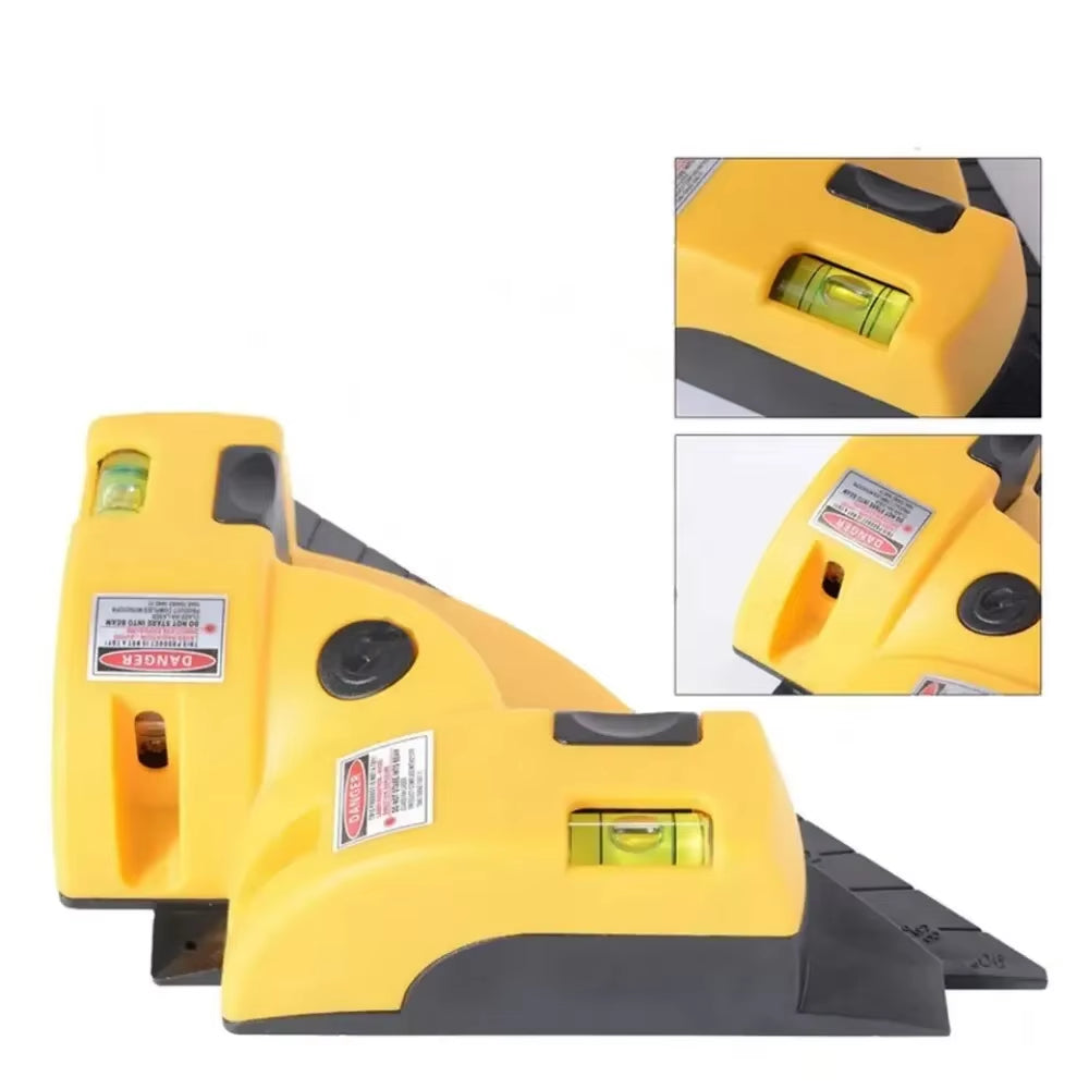 90° Right-Angle Infrared Laser Level | Professional Square Line Projector for Tiling & Layout