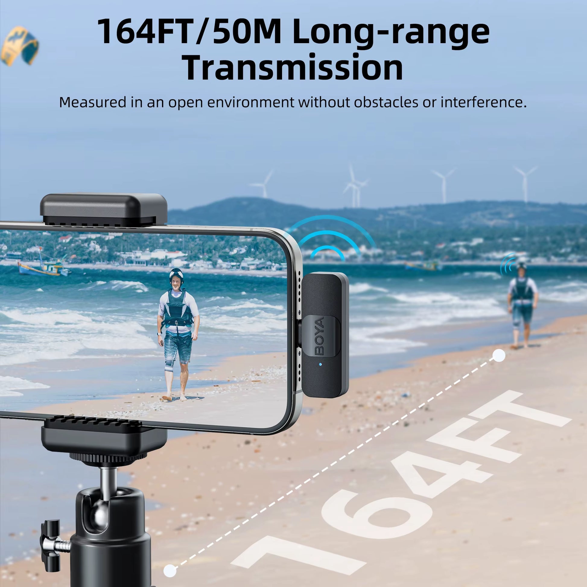 Professional Wireless Lavalier Microphone | Ultra-Compact Clip-On Mic for iPhone & Android