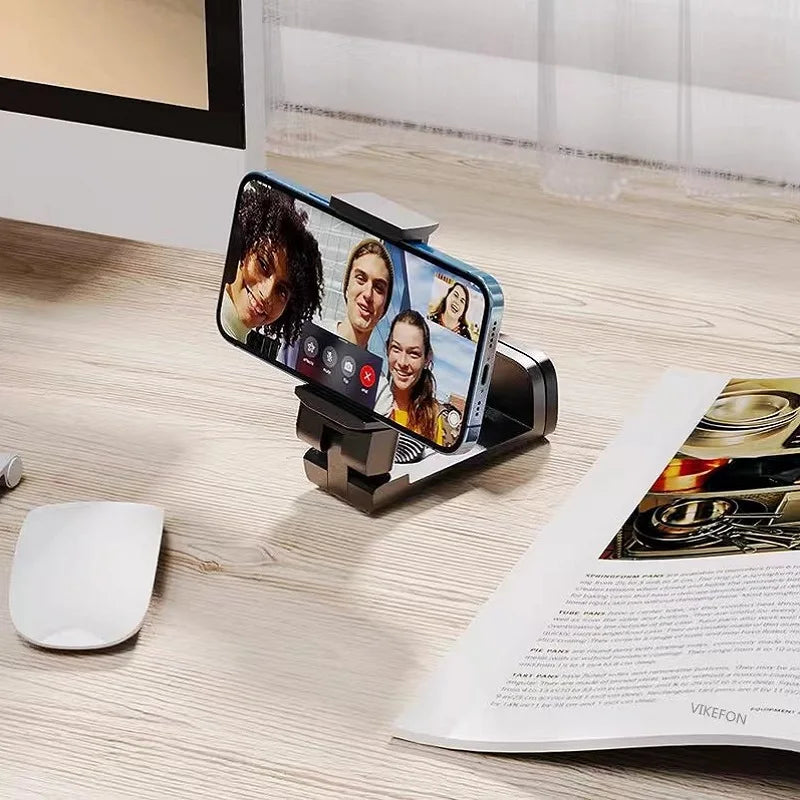 Universal Airplane Phone Mount | 360° Adjustable Foldable Travel Stand for Hands-Free Viewing