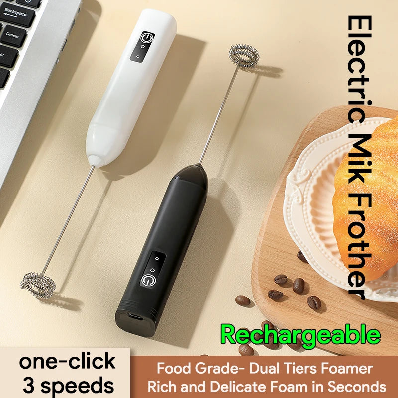 FoamCraft one-click rechargeable milk frother