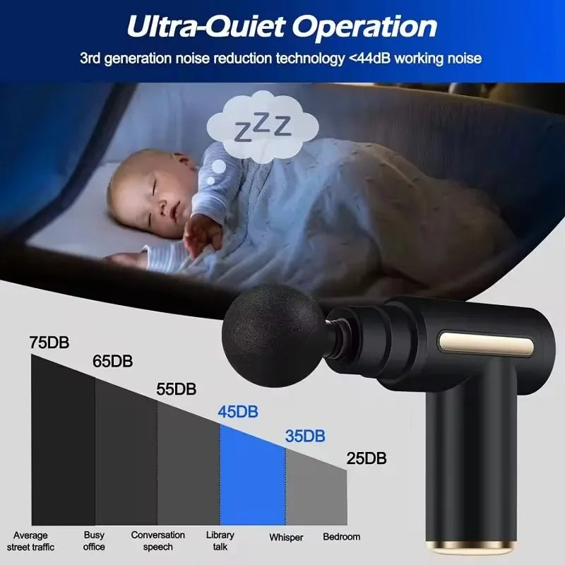 PowerPulse mini massage gun — 6800 speed percussion
