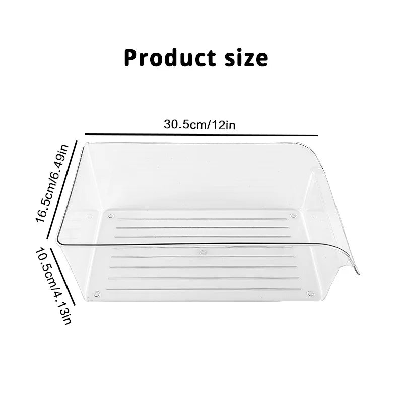 ClearSpace large-capacity transparent fridge organizer