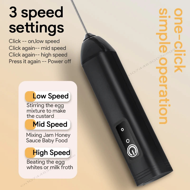 FoamCraft one-click rechargeable milk frother