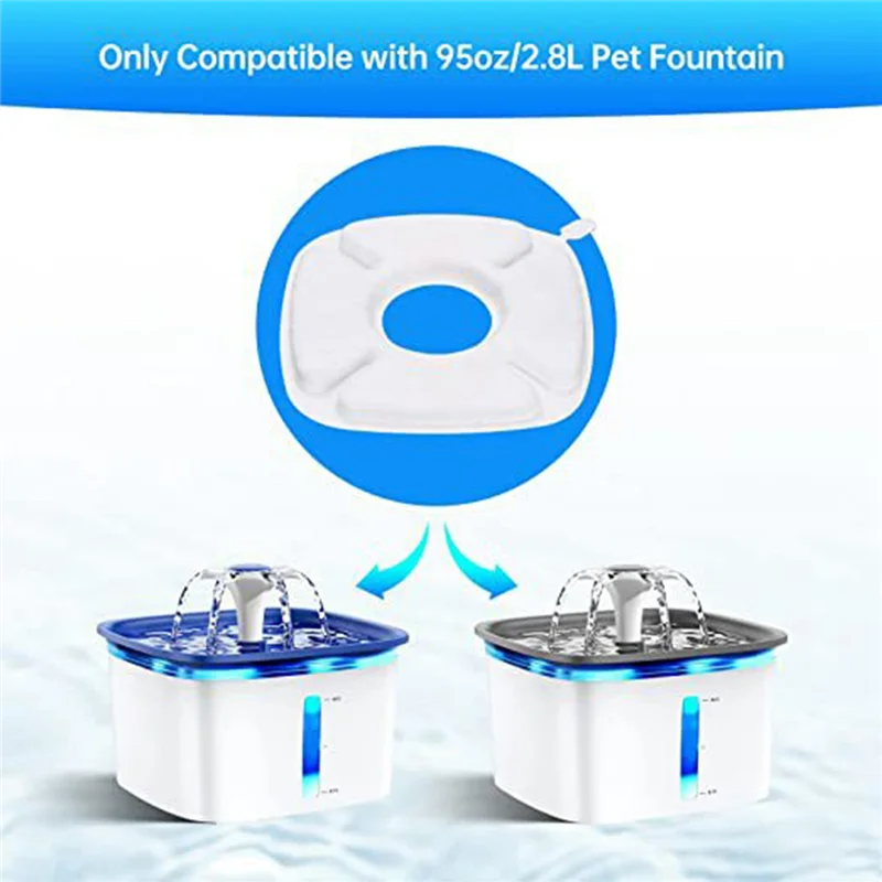 PureFlow replacement filter cartridges for pet water fountain — 20 pack