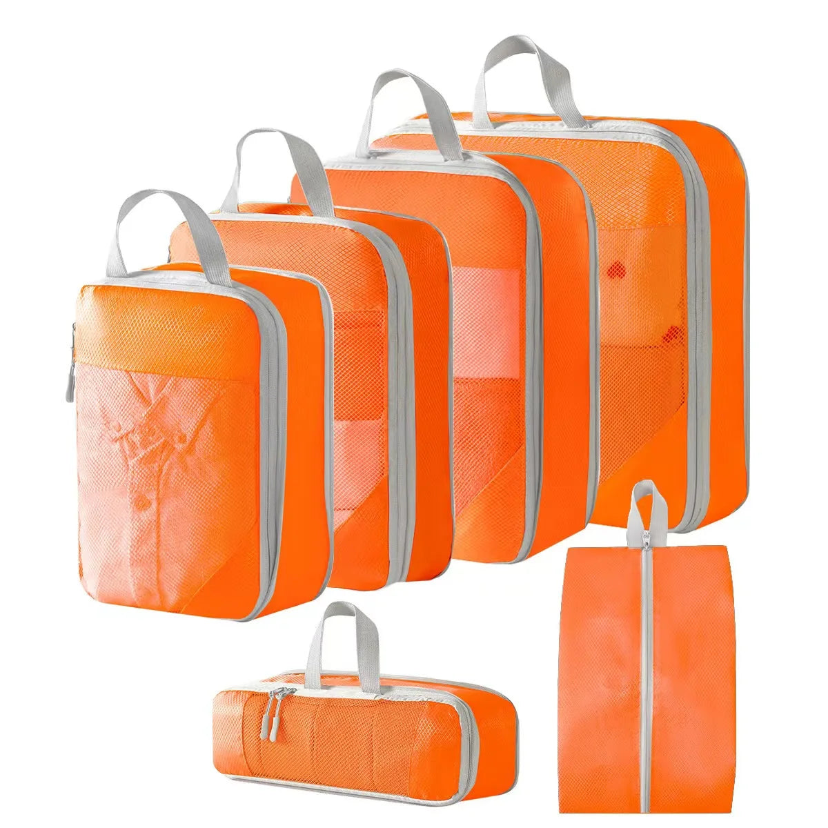 Compression Packing Cubes Set — Expandable Travel Organizer Bags for Luggage, Suitcase, and Carry-On