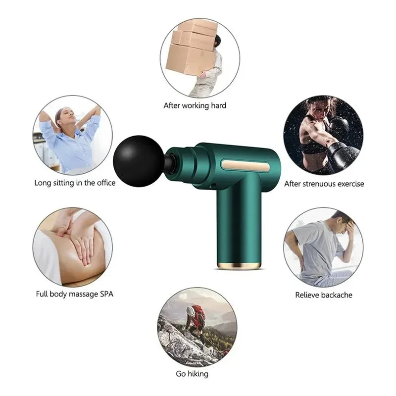 PowerPulse mini massage gun — 6800 speed percussion