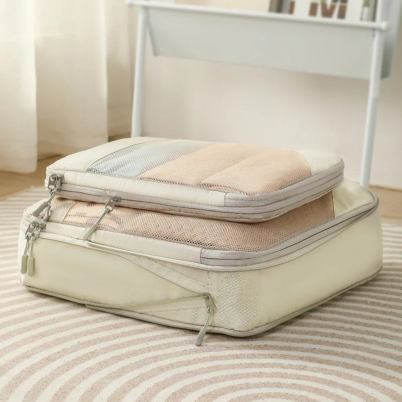 Compression Packing Cubes Set — Expandable Travel Organizer Bags for Luggage, Suitcase, and Carry-On