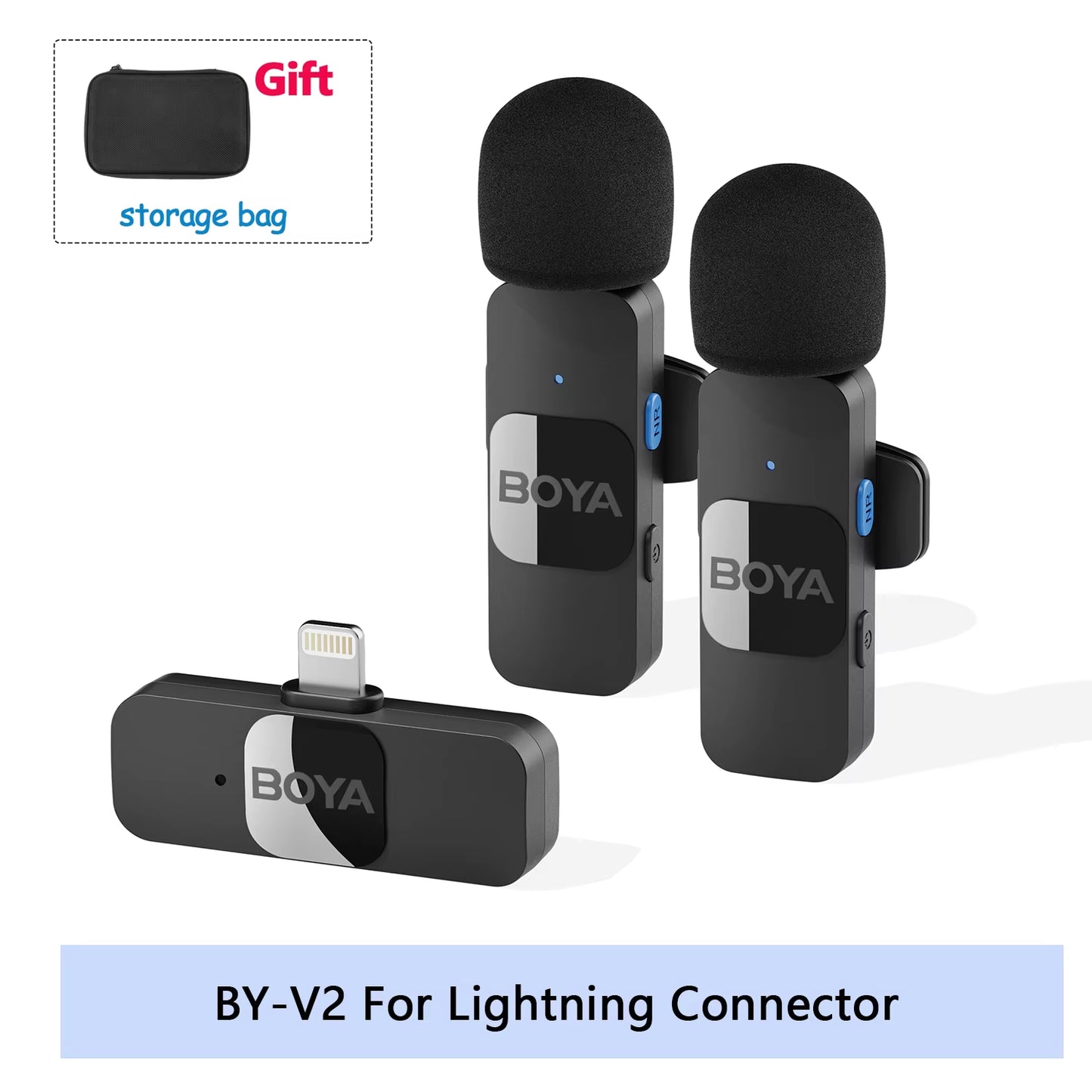 Professional Wireless Lavalier Microphone | Ultra-Compact Clip-On Mic for iPhone & Android