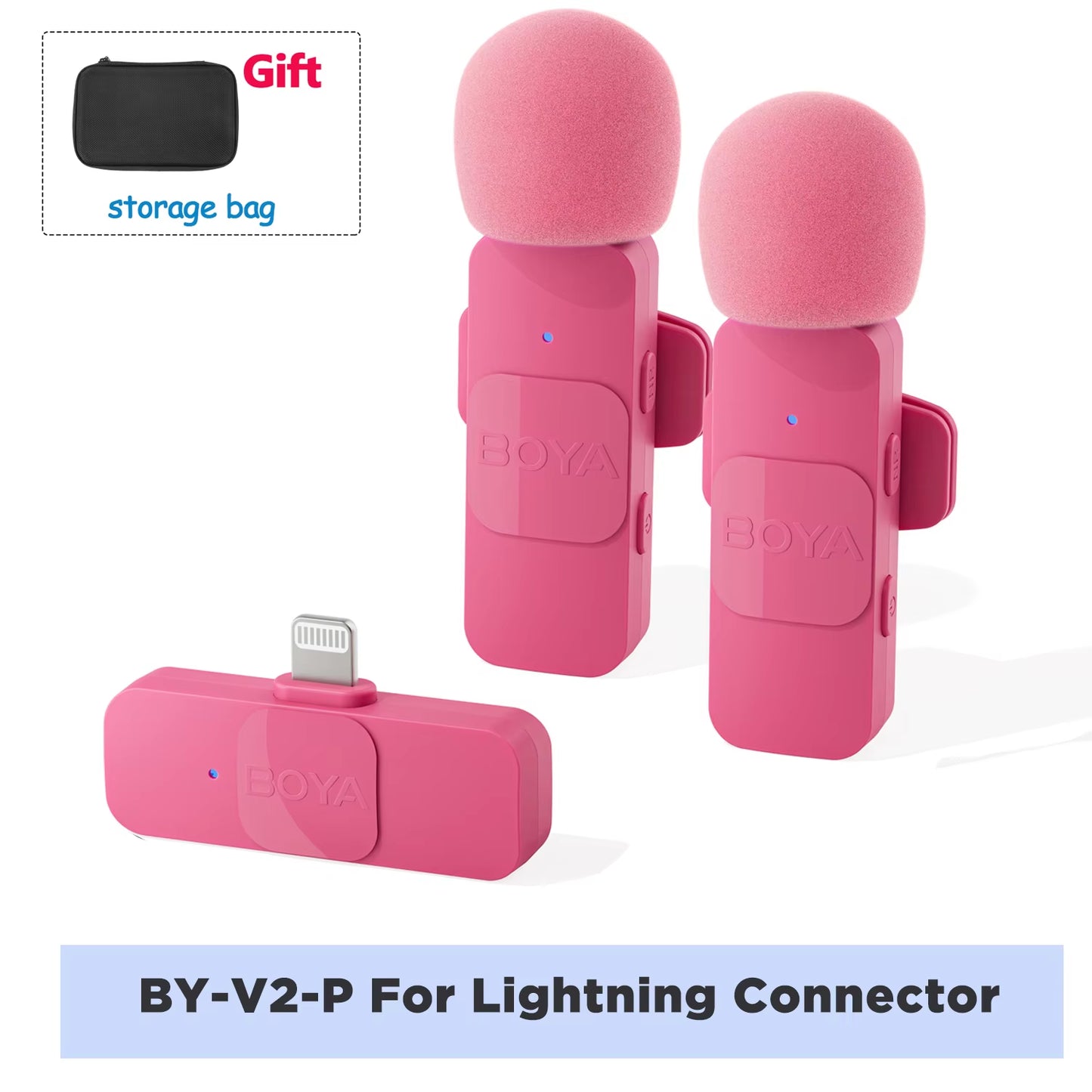 Professional Wireless Lavalier Microphone | Ultra-Compact Clip-On Mic for iPhone & Android