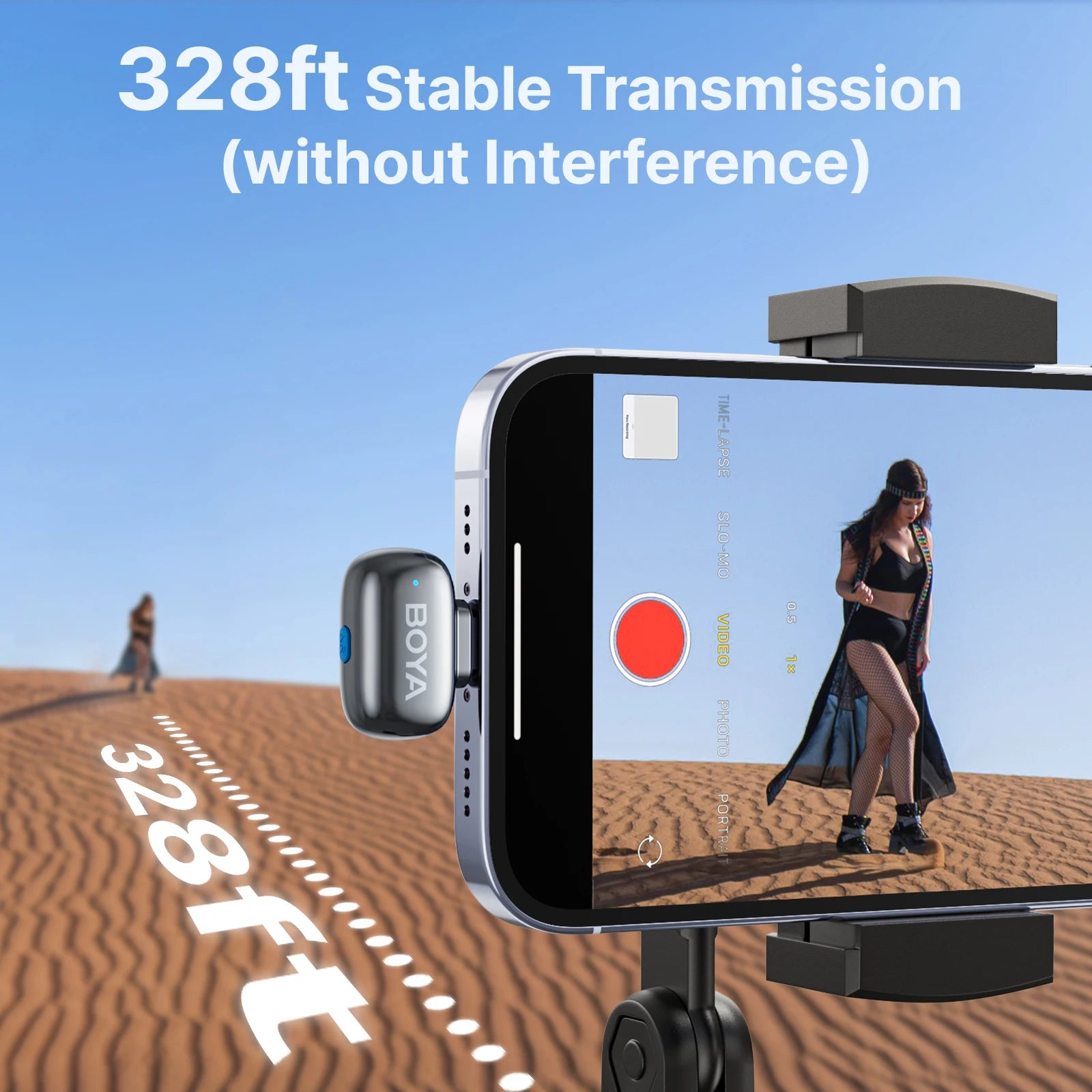 BOYA Mini 2 Pro | Studio-Grade AI Noise-Canceling Wireless Microphone for iPhone & USB-C
