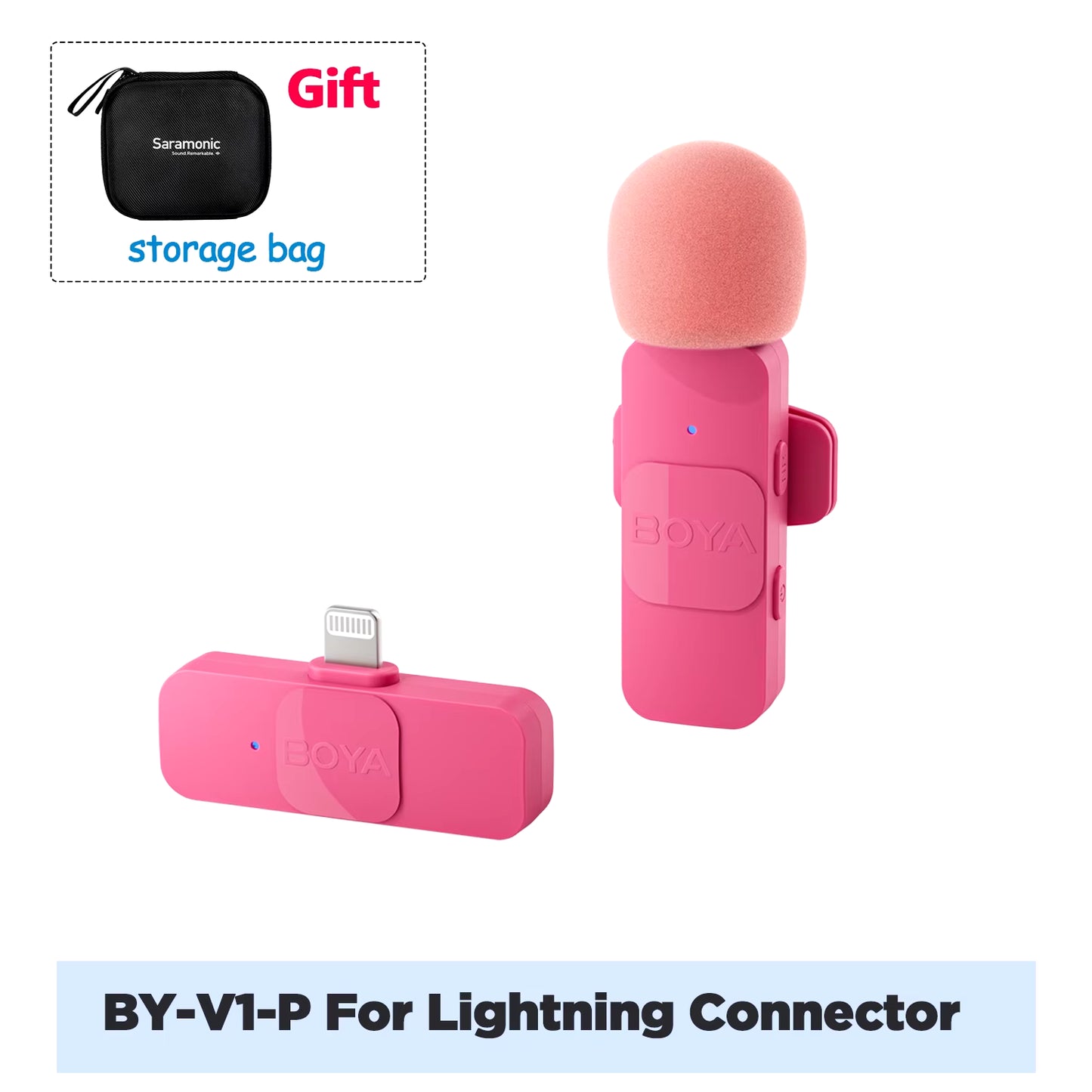 Professional Wireless Lavalier Microphone | Ultra-Compact Clip-On Mic for iPhone & Android