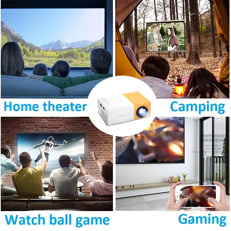 Mini Portable Smart Projector – Native 1080P Home Theater with WiFi, Bluetooth & Phone Mirroring