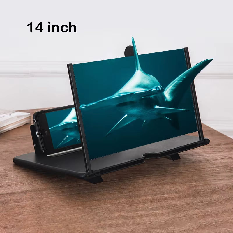HD Mobile Phone Screen Magnifier – 3D Video Amplifier & Foldable Stand for All Smartphones
