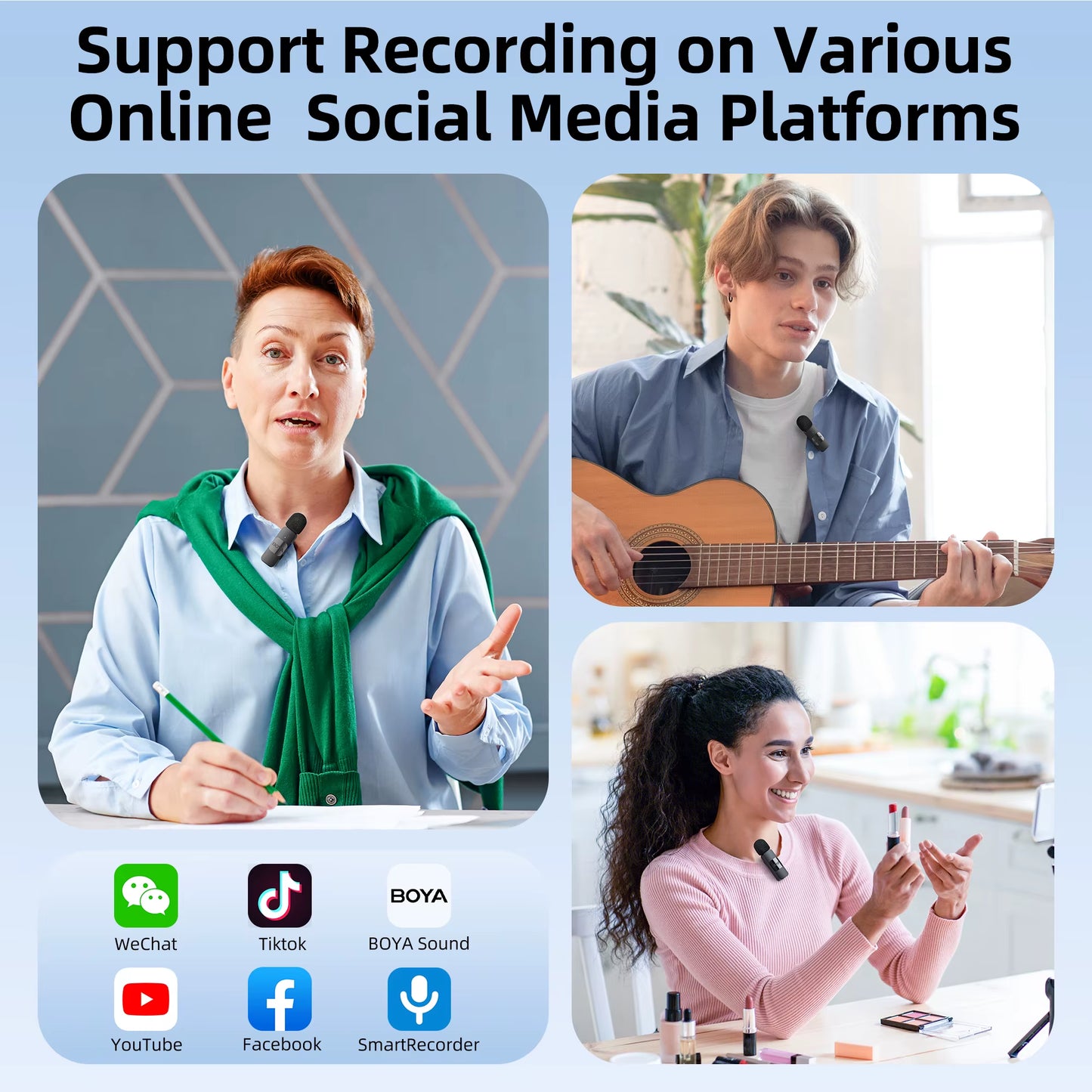 Professional Wireless Lavalier Microphone | Ultra-Compact Clip-On Mic for iPhone & Android