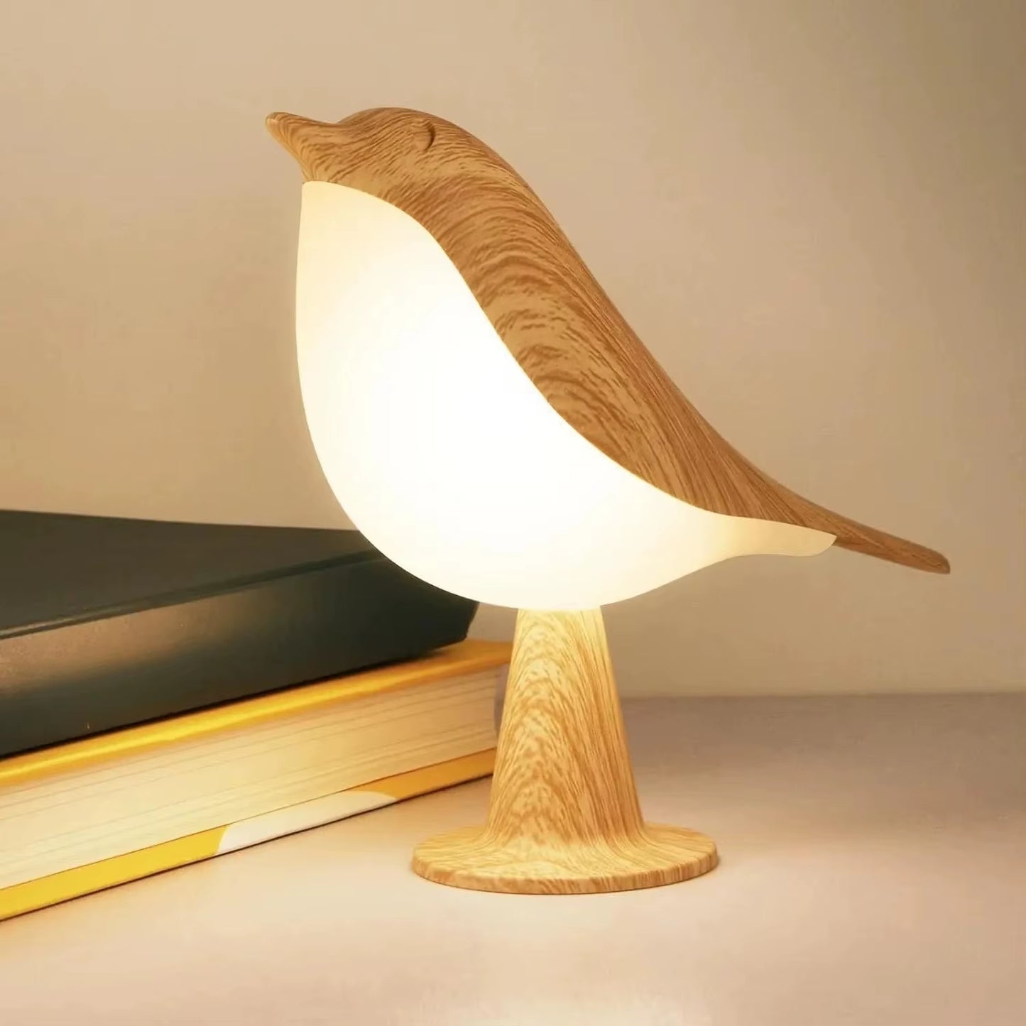Sculptural Bird Desk Lamp – 3-Tone Touch Sensor Ambient Light