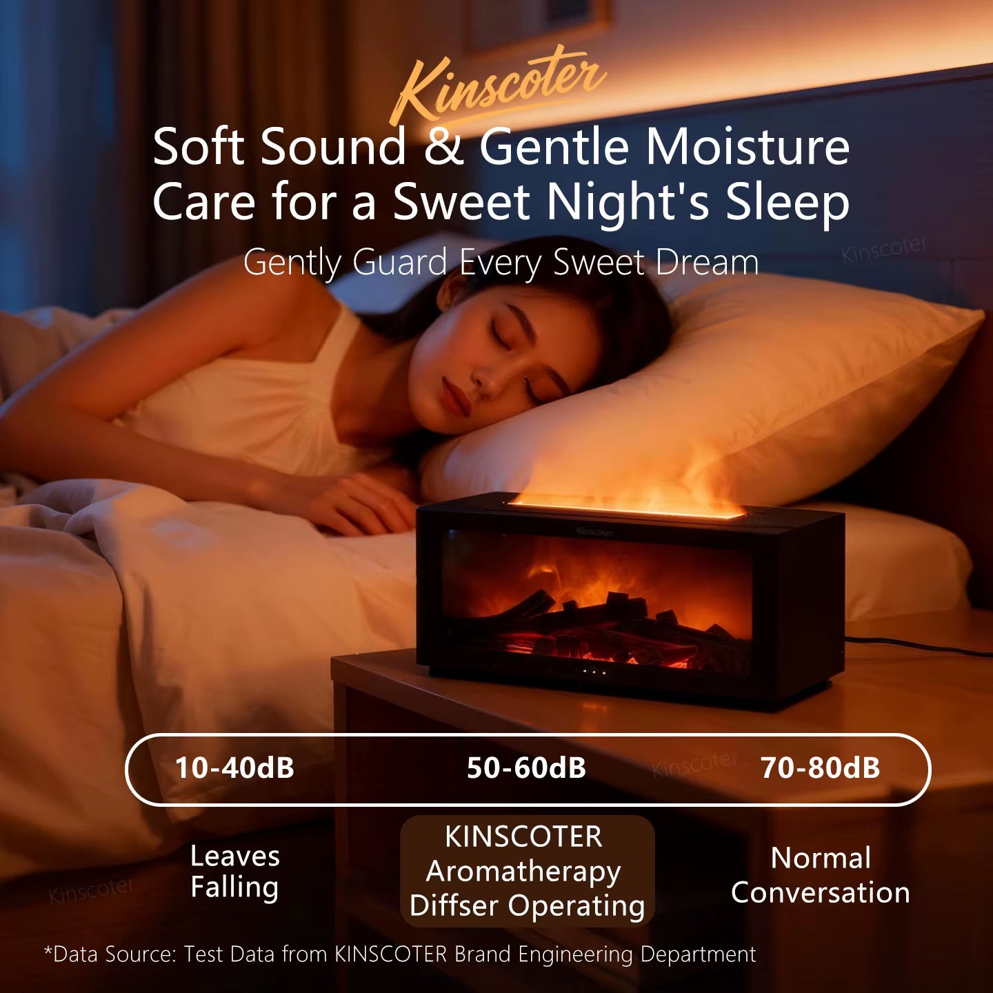 Fireplace Aroma Diffuser – Simulated Flame Ultrasonic Humidifier with Remote & Auto-Off