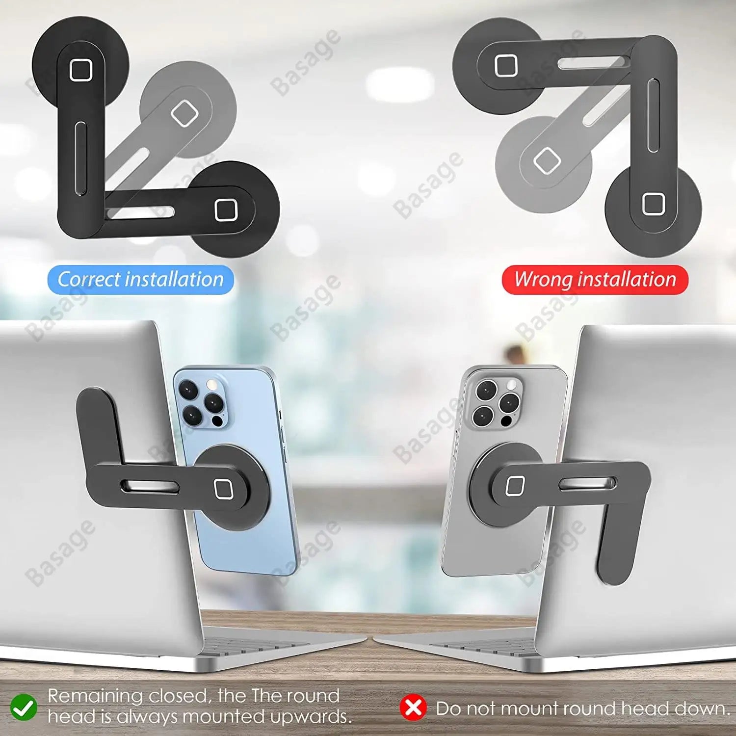 Magnetic Multi-Screen Expansion Bracket – Slim Aluminum Laptop Side Mount