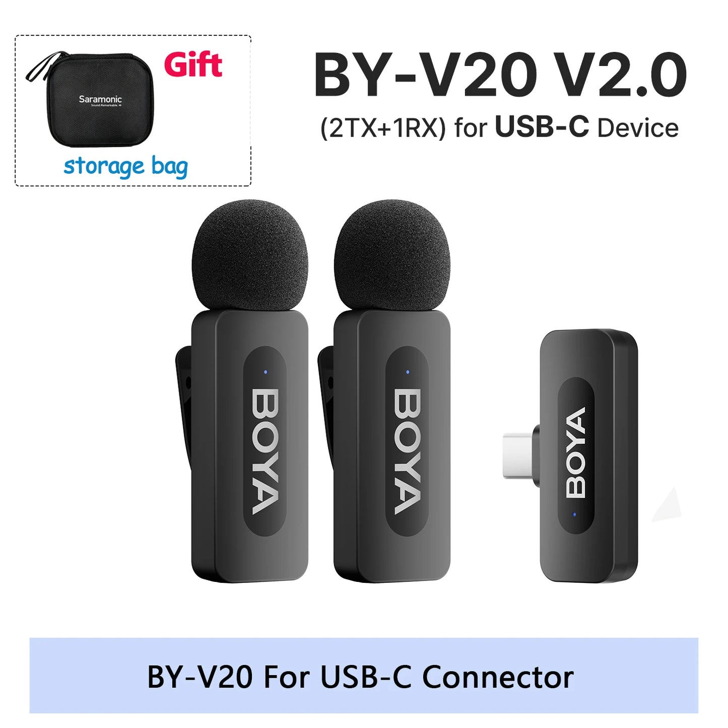 Professional Wireless Lavalier Microphone | Ultra-Compact Clip-On Mic for iPhone & Android