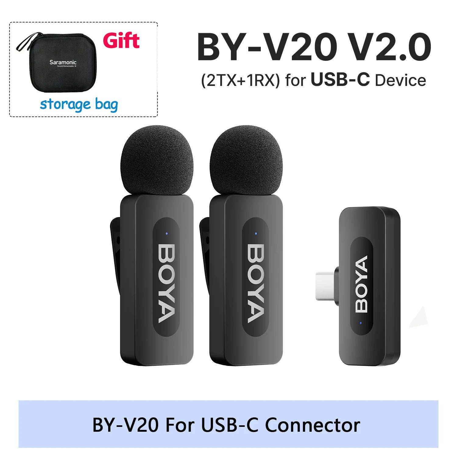 Professional Wireless Lavalier Microphone | Ultra-Compact Clip-On Mic for iPhone & Android